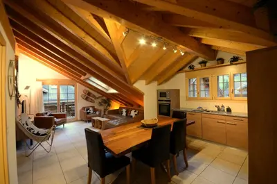 Ein Sitzbereich in der Unterkunft Luxury Penthouse Apartment