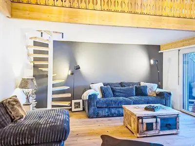 Ein Sitzbereich in der Unterkunft Apartment Chez Gredia by Interhome