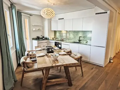 Küche/Küchenzeile in der Unterkunft Apartment Résidence Terrazza 1 by Interhome