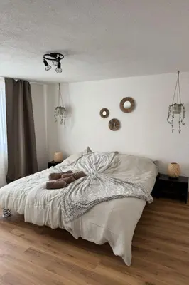 Ein Bett oder Betten in einem Zimmer der Unterkunft Apartment Valley Appartement by Interhome