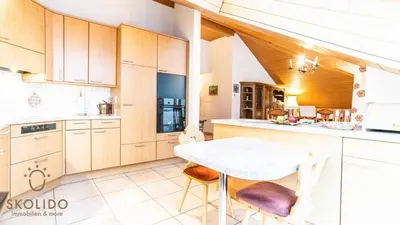 Küche/Küchenzeile in der Unterkunft Holidayapartment Kirchweg, Glis