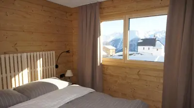 Ein Bett oder Betten in einem Zimmer der Unterkunft Chalet Sofia