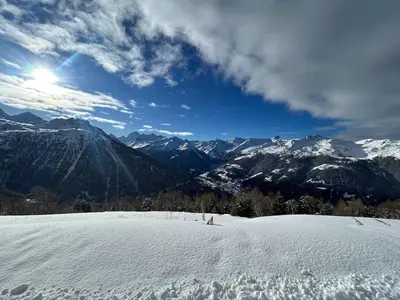 Panoramic Alpine Garden Retreat im Winter