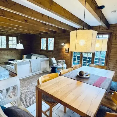 Chalet Bodeli with sauna and panoramic view glacier area