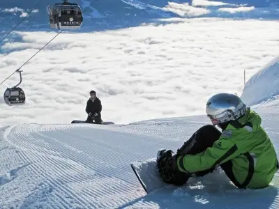 Apartment Ski-in Wohnung in Anzere mit Parkplatz by Interhome im Winter