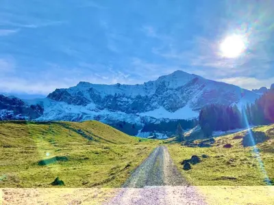 Naturlandschaft in der Nähe des Ferienhauses