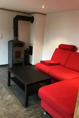 Ein Sitzbereich in der Unterkunft Holiday Home Willenschwand Adelboden by Interhome