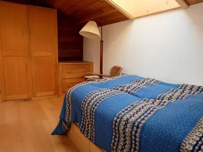 Ein Bett oder Betten in einem Zimmer der Unterkunft Apartment Chalet Ried by Interhome
