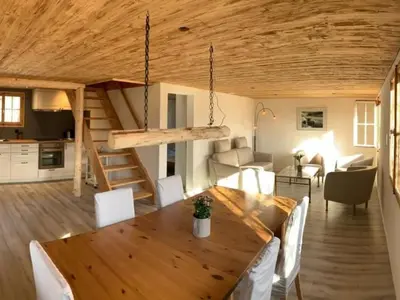 Küche/Küchenzeile in der Unterkunft Holiday Home Chalet Felsli by Interhome