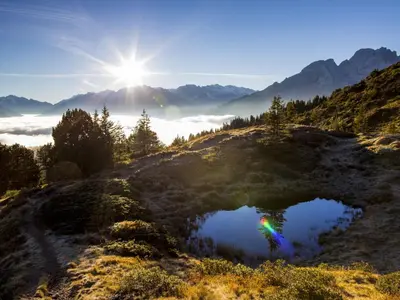 Naturlandschaft in der Nähe der Ferienwohnung