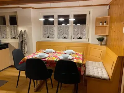 Ein Sitzbereich in der Unterkunft Apartment Alpine Home Streich by Interhome