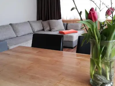 Ein Sitzbereich in der Unterkunft Apartment Wohnung Mit 2 Schlafzimmern “Ürbach” by Interhome