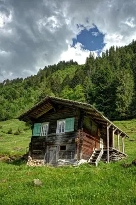 Naturlandschaft in der Nähe des Ferienhauses
