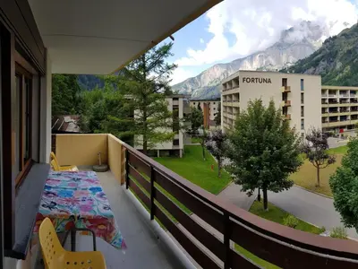 Ein allgemeiner Bergblick oder ein Berglick von der Ferienwohnung aus