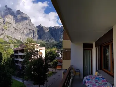Ein allgemeiner Bergblick oder ein Berglick von der Ferienwohnung aus
