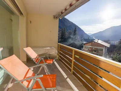 Ein allgemeiner Bergblick oder ein Berglick von der Ferienwohnung aus