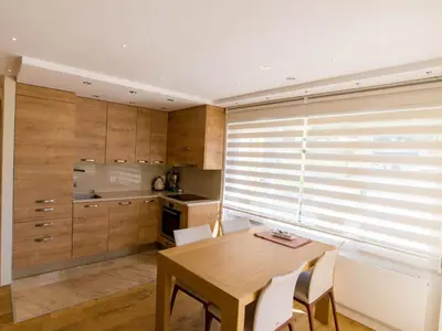 Küche/Küchenzeile in der Unterkunft Apartment HAus Cristal Whg 61 by Interhome