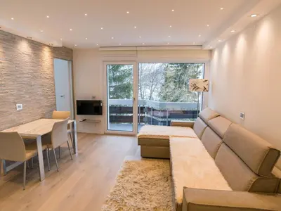 Ein Sitzbereich in der Unterkunft Apartment Haus Flaminia 39 by Interhome