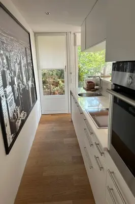 Küche/Küchenzeile in der Unterkunft Apartment LaConcorde Golf App2 by Interhome