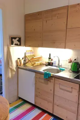 Küche/Küchenzeile in der Unterkunft Apartment Studio Chalet by Interhome