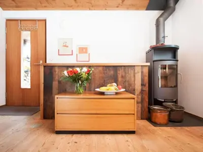 Küche/Küchenzeile in der Unterkunft Holiday Home Spycher Niederwald by Interhome