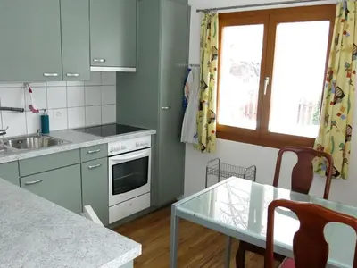 Küche/Küchenzeile in der Unterkunft Apartment Waldluft- Natur pur by Interhome