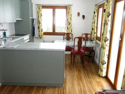 Küche/Küchenzeile in der Unterkunft Apartment Waldluft- Natur pur by Interhome