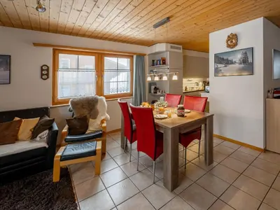 Küche/Küchenzeile in der Unterkunft Apartment Im Obhegli by Interhome