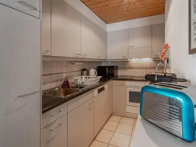 Küche/Küchenzeile in der Unterkunft Apartment Im Obhegli by Interhome