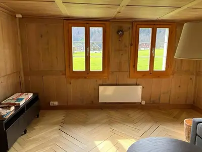 Ein Sitzbereich in der Unterkunft Apartment Lungern by Interhome