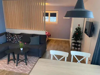 Ein Sitzbereich in der Unterkunft Apartment Spring Inn Studio by Interhome