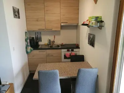 Küche/Küchenzeile in der Unterkunft Apartment Gentiana Haus B by Interhome
