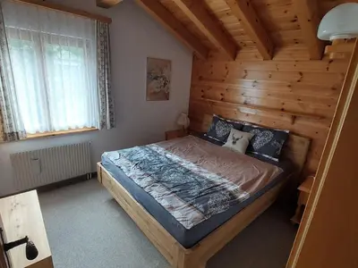Ein Bett oder Betten in einem Zimmer der Unterkunft Apartment Moosalpe A by Interhome
