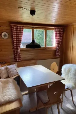 Ein Sitzbereich in der Unterkunft Apartment Chalet Bacchus - OG by Interhome