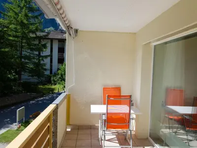 Ein Balkon oder eine Terrasse in der Unterkunft Apartment Haus Cristal 39 by Interhome