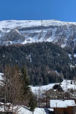 Ein allgemeiner Bergblick oder ein Berglick von der Ferienwohnung aus