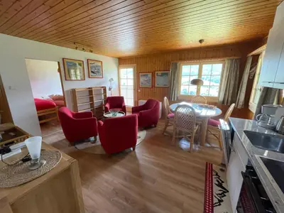 Ein Sitzbereich in der Unterkunft Apartment Plexat by Interhome