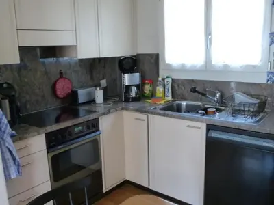 Küche/Küchenzeile in der Unterkunft Apartment Paradiesli Steiger Lungern by Interhome