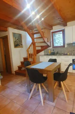 Küche/Küchenzeile in der Unterkunft Apartment MAva -Haus mit Blick aufs Wasser by Interhome
