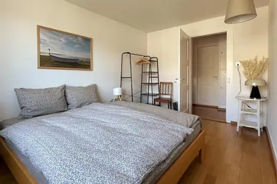 Ein Bett oder Betten in einem Zimmer der Unterkunft Place of rest in Spiez