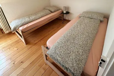Ein Bett oder Betten in einem Zimmer der Unterkunft Place of rest in Spiez
