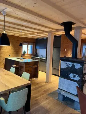 Küche/Küchenzeile in der Unterkunft Chalet Iris - Ferien mit Alpenchic-Ambiente