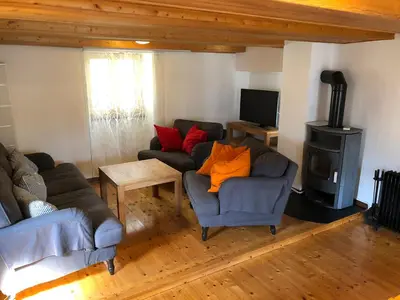 Ein Sitzbereich in der Unterkunft Casa Onsernone in Comologno