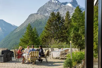 Naturlandschaft in der Nähe des Chalets
