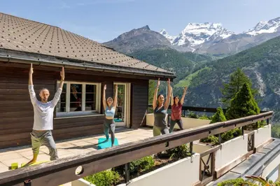 Naturlandschaft in der Nähe des Chalets