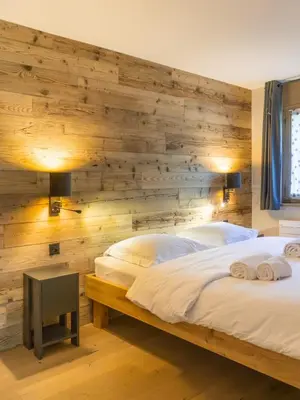 Ein Bett oder Betten in einem Zimmer der Unterkunft Alpine Retreat