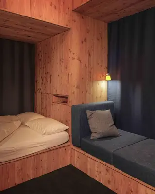 Ein Bett oder Betten in einem Zimmer der Unterkunft minipockethouse