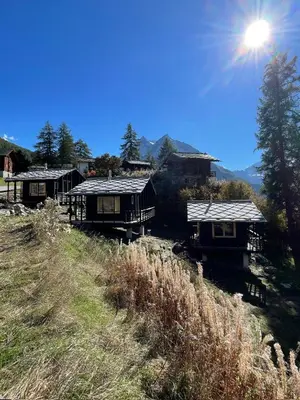 Naturlandschaft in der Nähe des Chalets