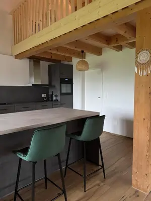 Küche/Küchenzeile in der Unterkunft Chalet Gadmer Herz