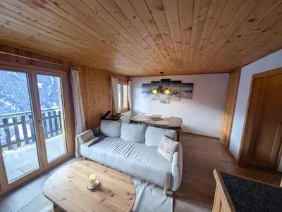 Ein Sitzbereich in der Unterkunft Cocon Alpin: Vue Imprenable, Central & Calme
